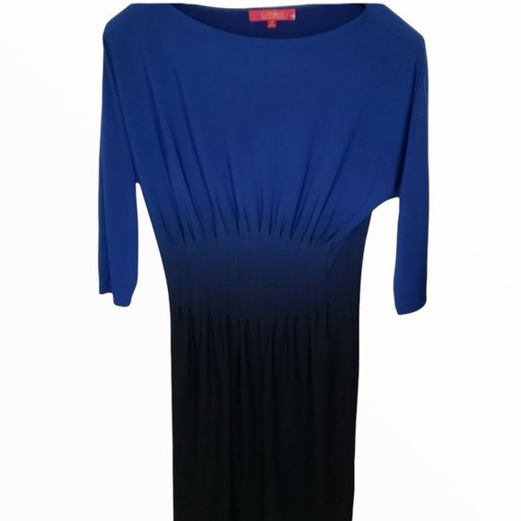 Catherine Malandrino Blue & Black Ombre Dress - Picture 1 of 5